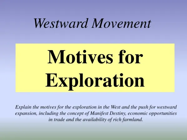 Westward Movement