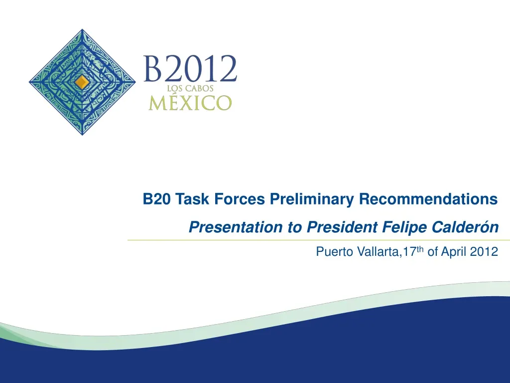 b20 task forces preliminary recommendations