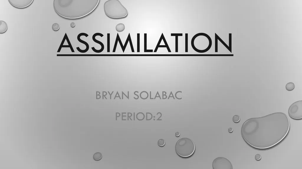 assimilation