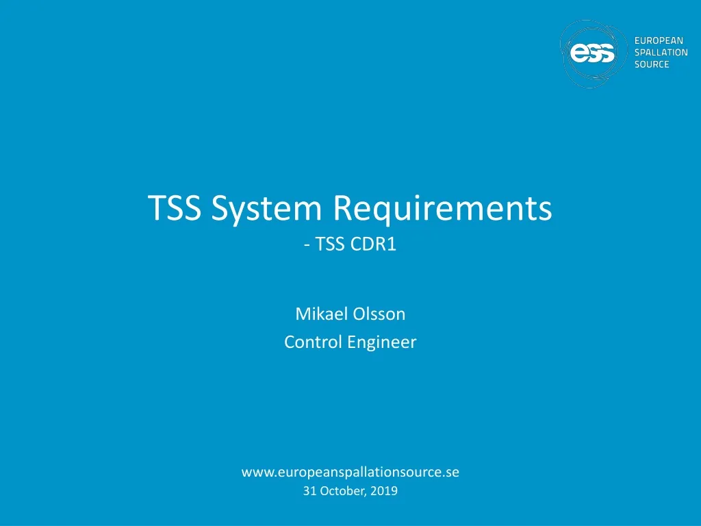 tss system requirements tss cdr1