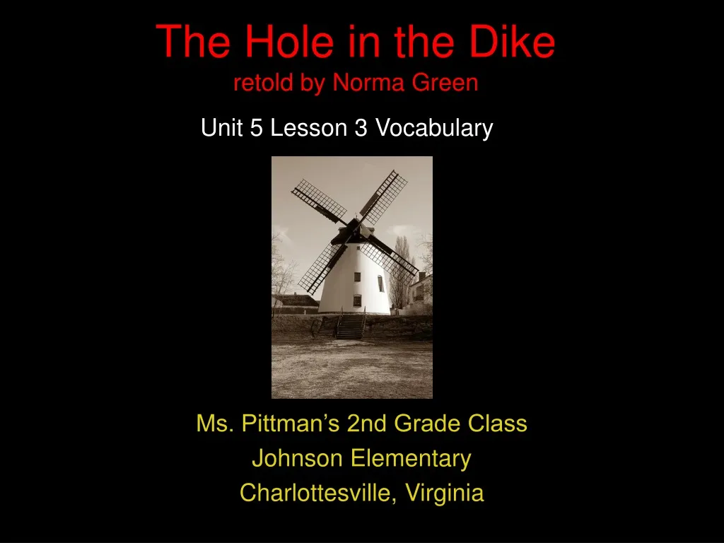 the hole in the dike retold by norma green