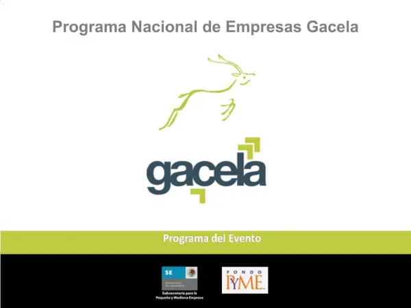 Programa Nacional de Empresas Gacela