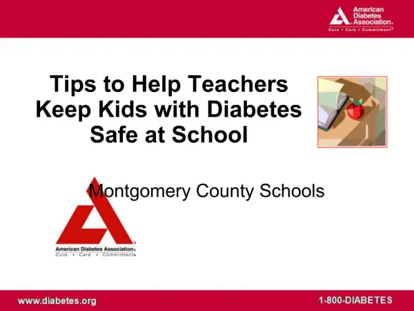 Tips to Help Teachers Keep Kids with Diabetes Safe at School