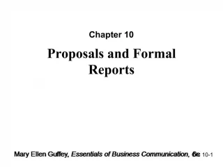 Proposals and Formal Reports - slide 1