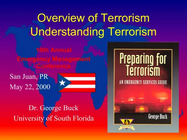 Overview of Terrorism Understanding Terrorism