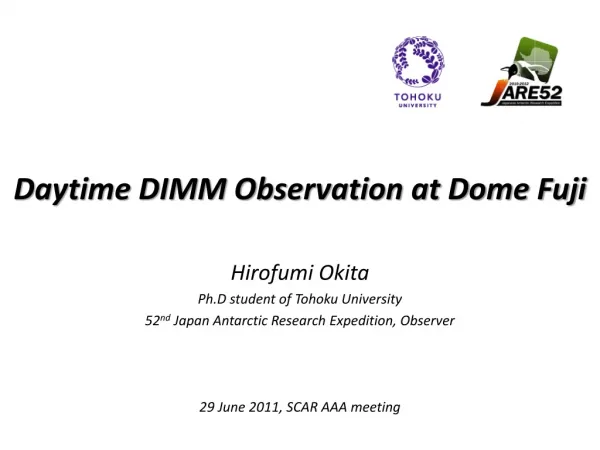 Daytime DIMM Observation at Dome Fuji