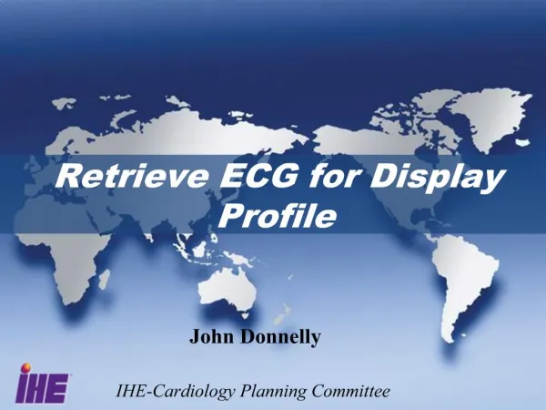 Retrieve ECG for Display Profile