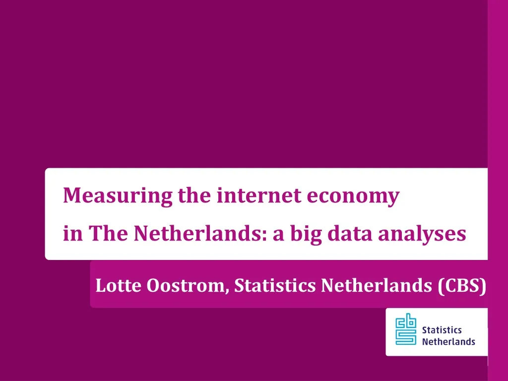 lotte oostrom statistics netherlands cbs