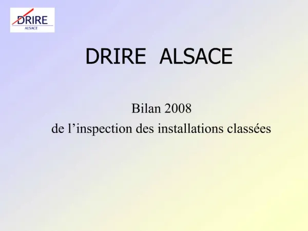 DRIRE ALSACE