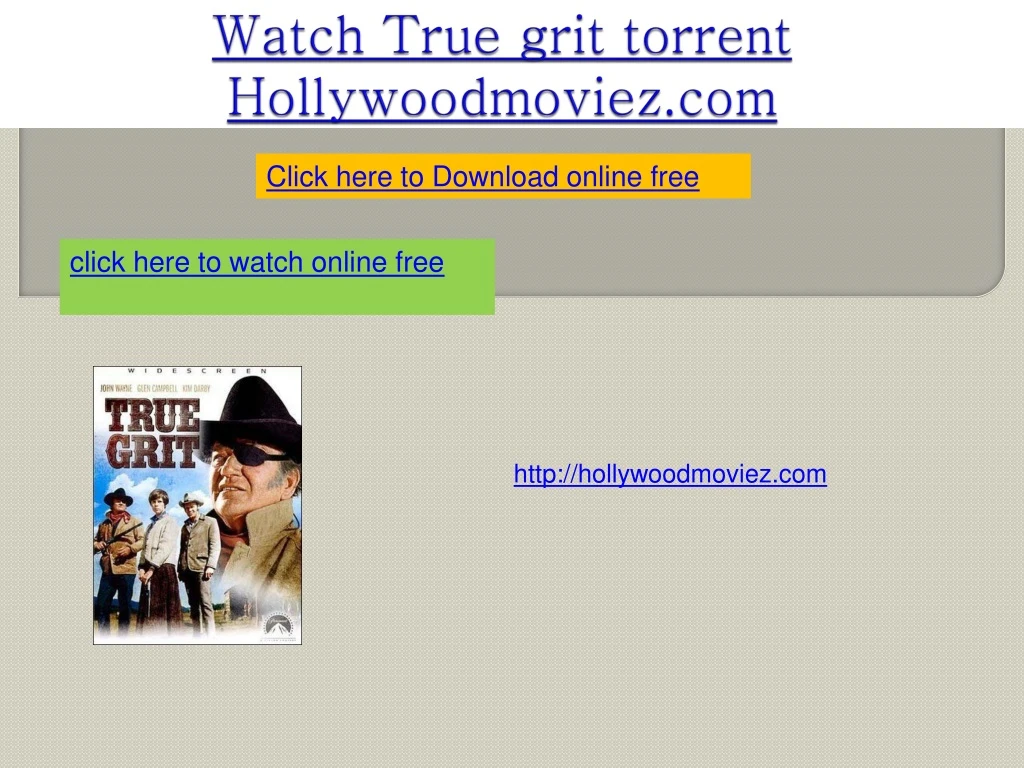 watch true grit torrent hollywoodmoviez com