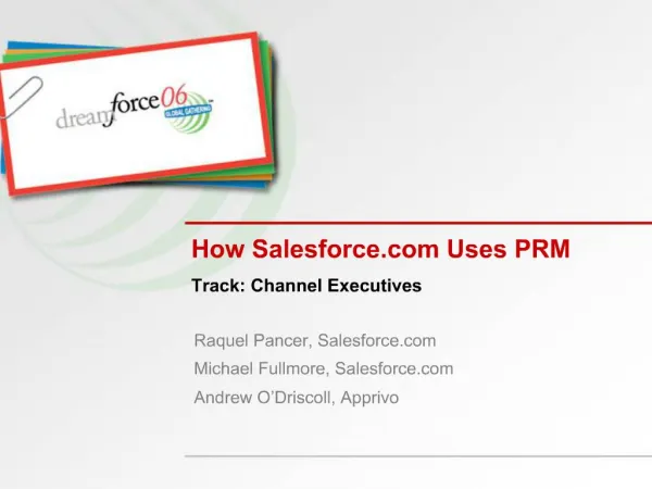 How Salesforce Uses PRM