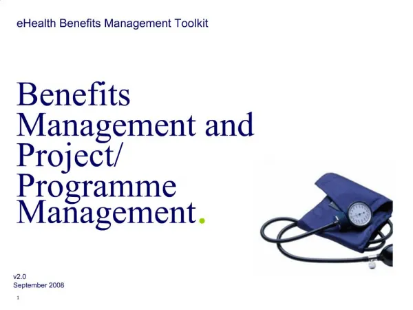 Benefits Management and Project
