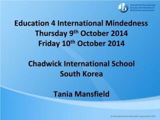 The Learning Environment - slide 1