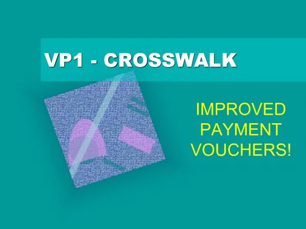 VP1 - CROSSWALK