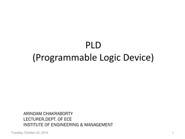 PLD (Programmable Logic Device)