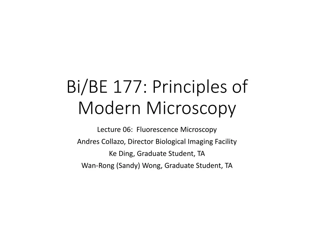 bi be 177 principles of modern microscopy