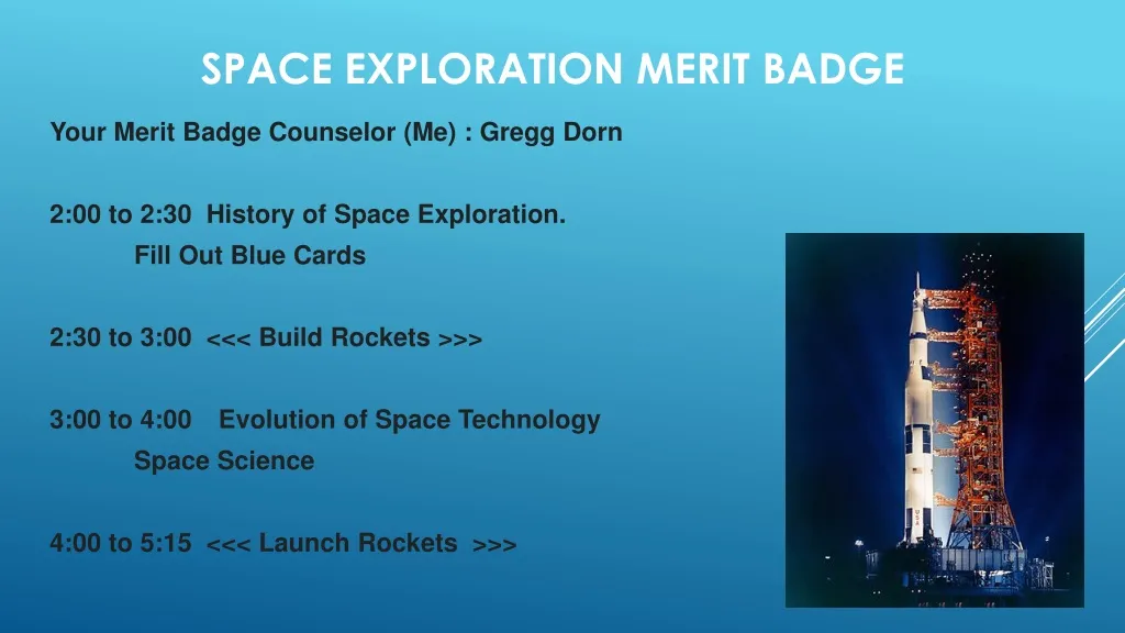 space exploration merit badge