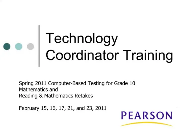 Technology Coordinator Training