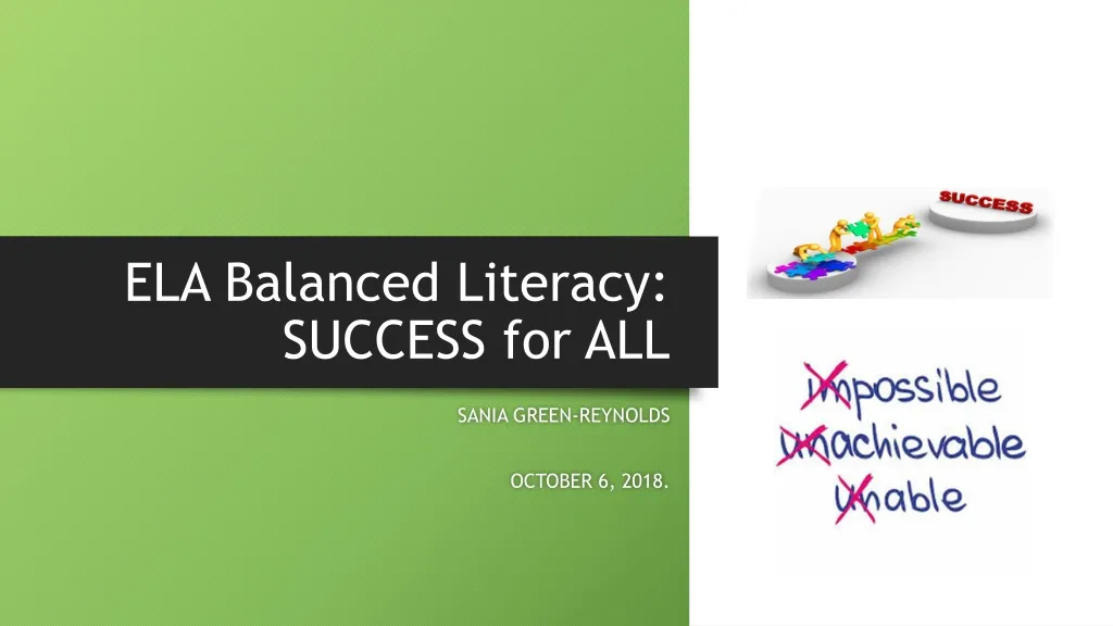 ela balanced literacy success for all