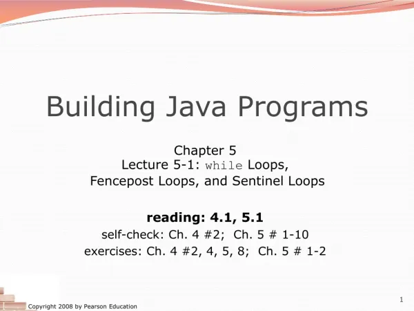 Building Java Programs