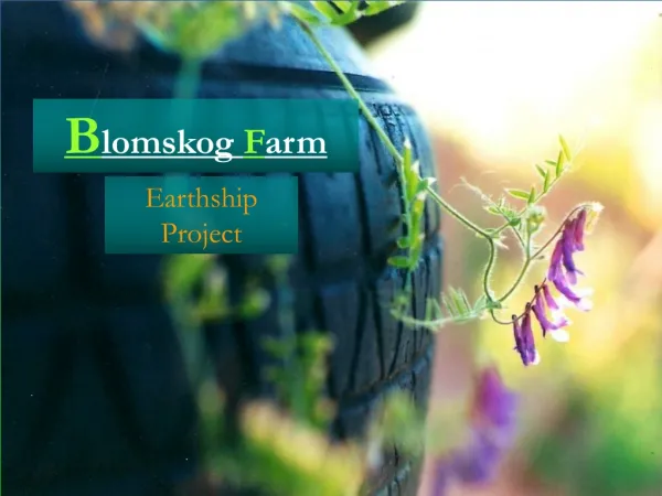 Blomskog Farm--Earthship project