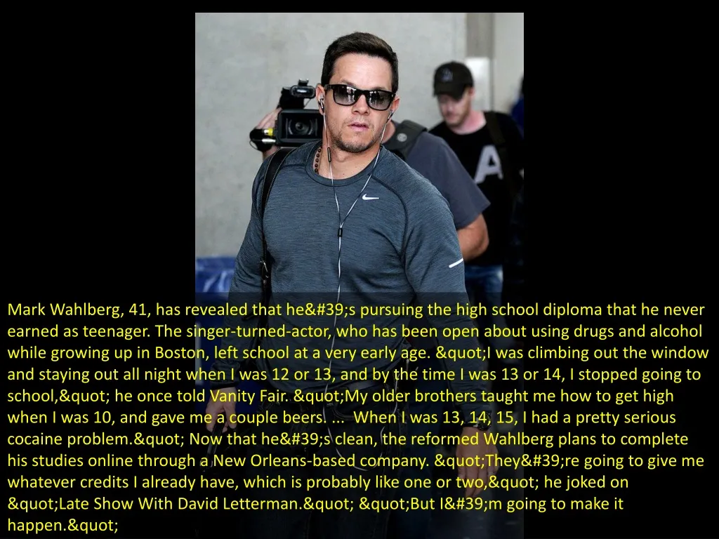 mark wahlberg 41 has revealed that