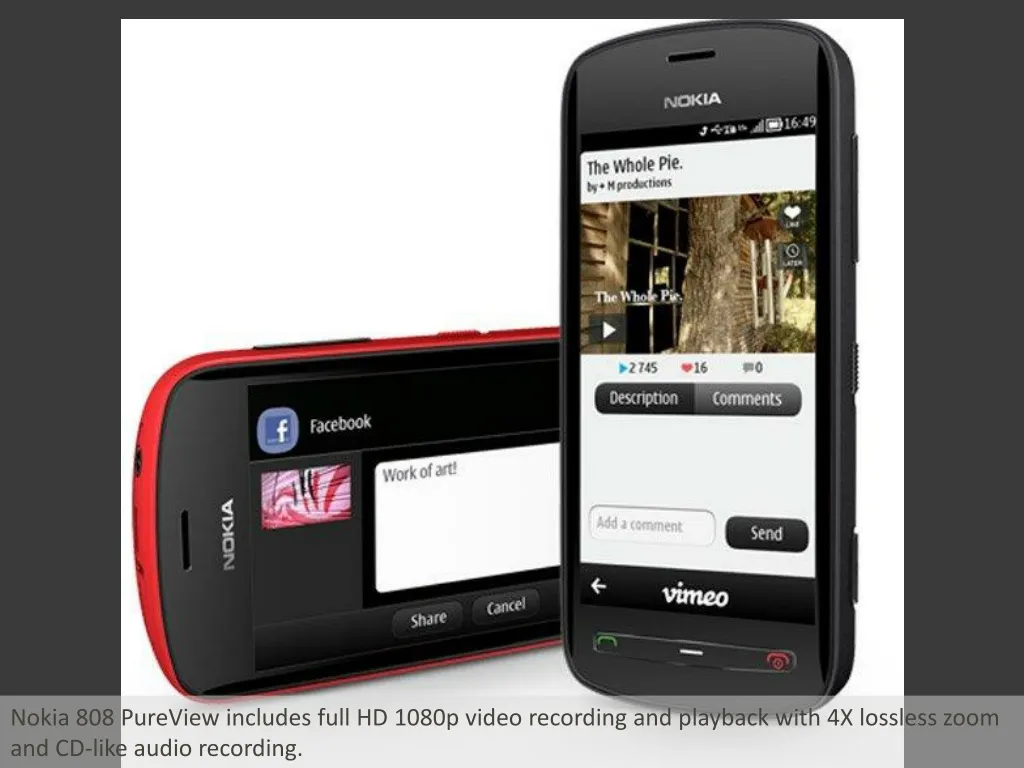 nokia 808 pureview includes full hd 1080p video