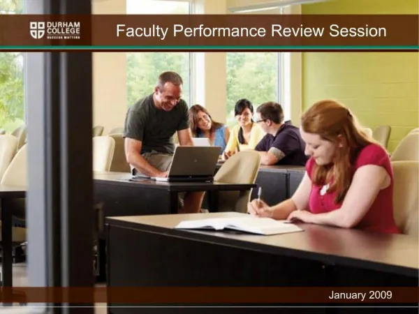 Faculty Performance Review Session