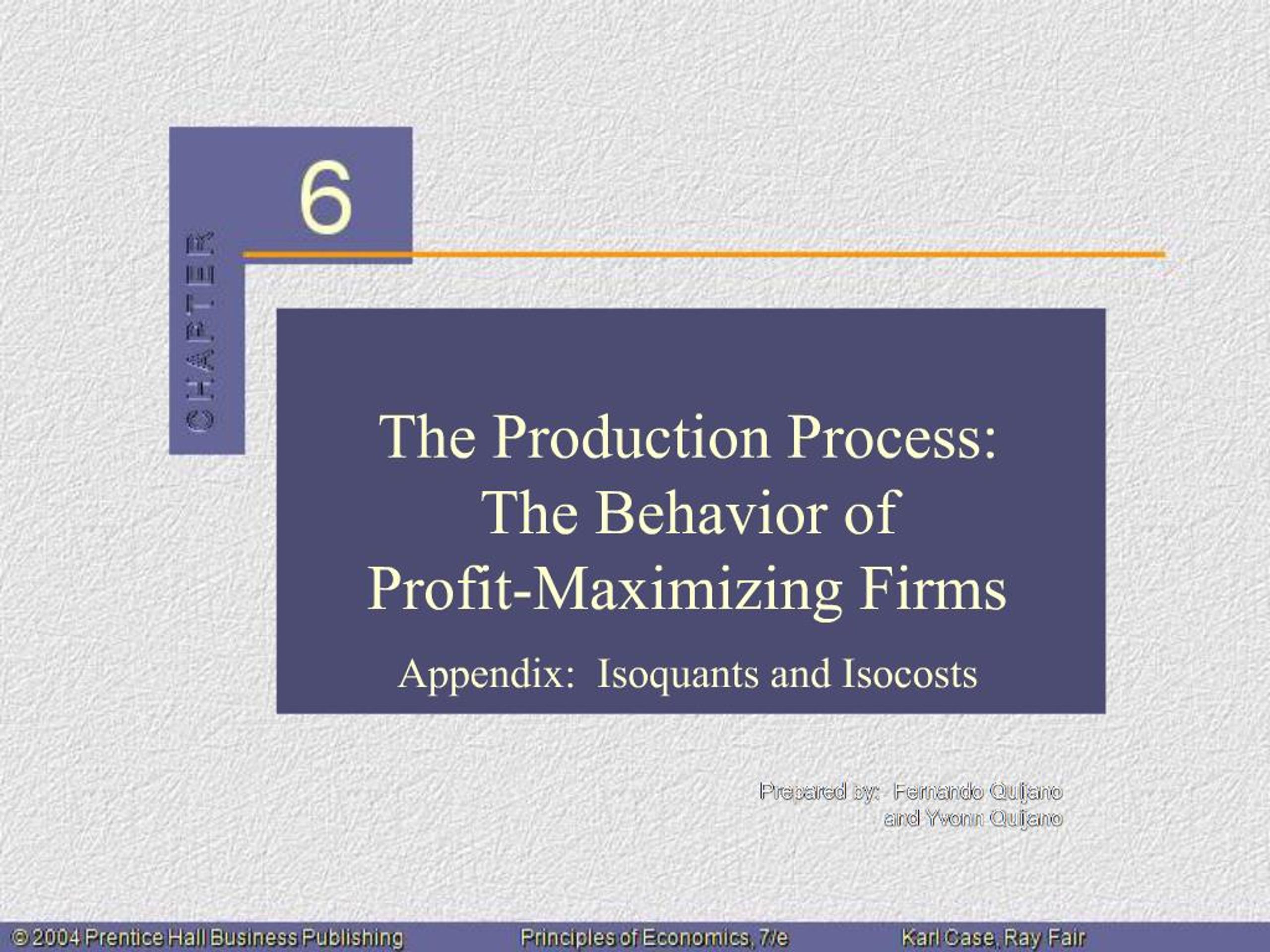 Process Is Profit PPT - The Production Process: The Behavior of Profit-Maximizing Firms ...