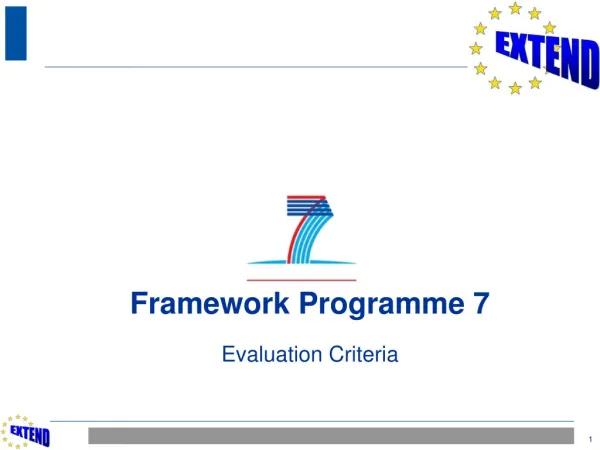 Framework Programme 7 Evaluation Criteria