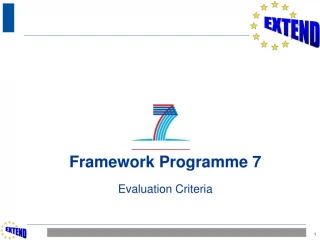 Framework Programme 7 Evaluation Criteria - slide 1
