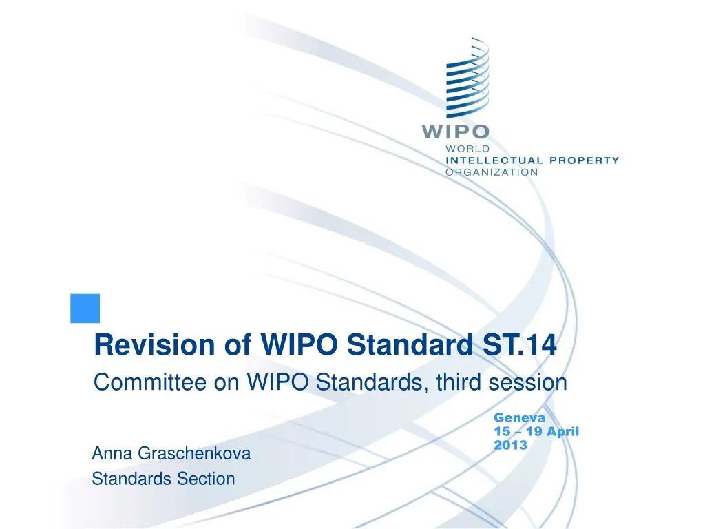 revision of wipo standard st 14 committee on wipo standards third session
