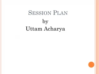 Session Plan - slide 1
