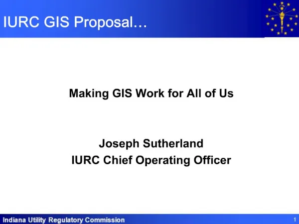 IURC GIS Proposal