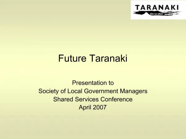 Future Taranaki