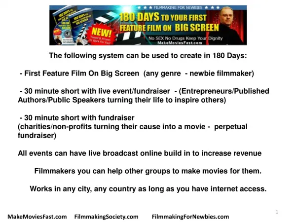 Filmmaking School-Make Movie in 180 Days-Become Film Directo