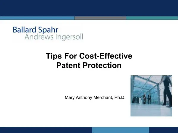 Tips For Cost-Effective Patent Protection