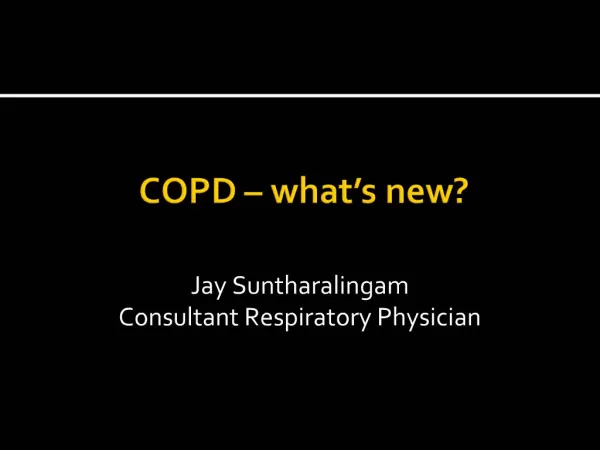 COPD what s new