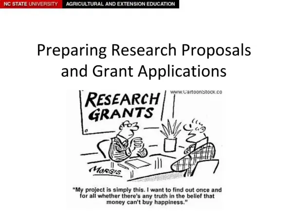 Preparing Research Proposals and Grant Applications