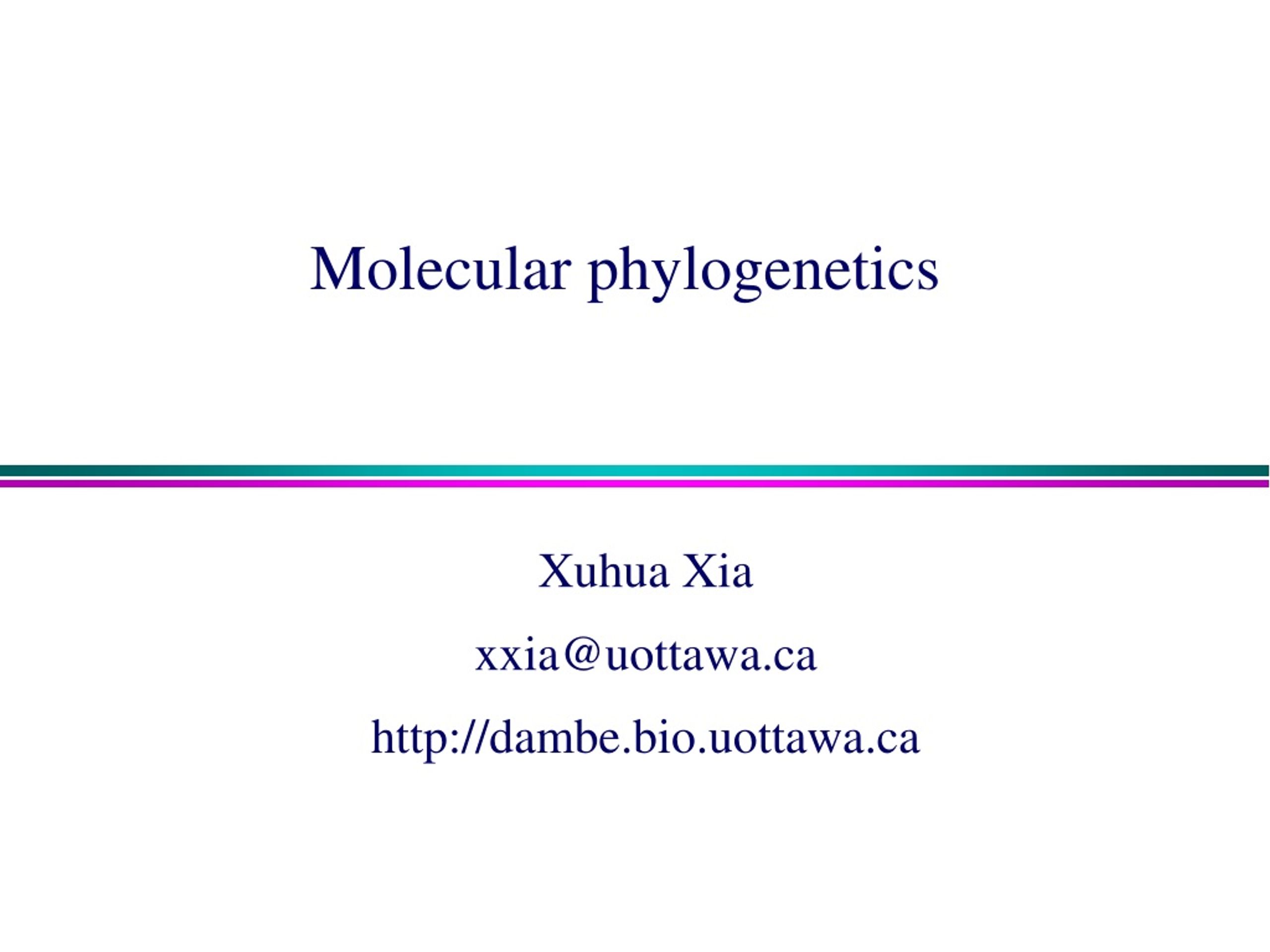 PPT - Molecular phylogenetics PowerPoint Presentation, free download ...