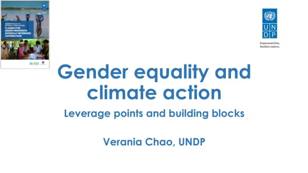 Gender equality and climate action