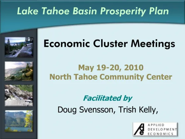 Economic Cluster Meetings
