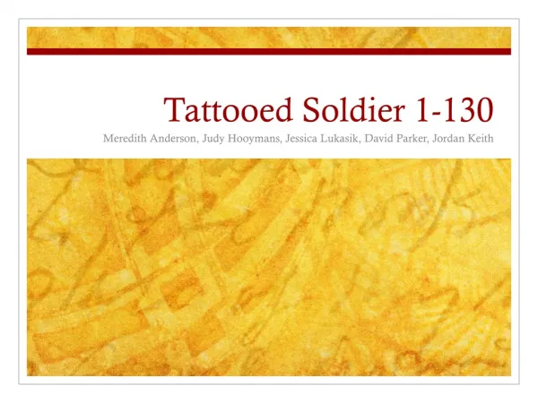 Tattooed Soldier 1-130