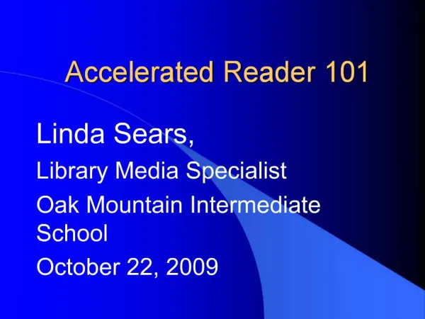 Accelerated Reader 101