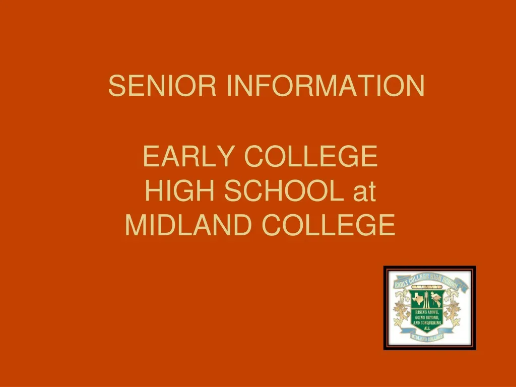 senior information