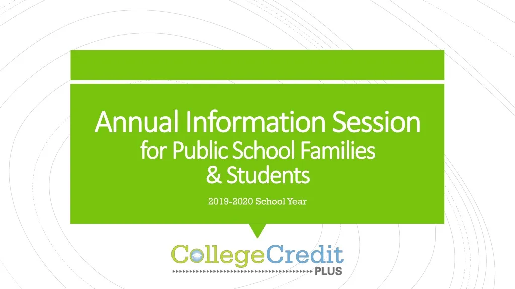 annual information session for public school families students