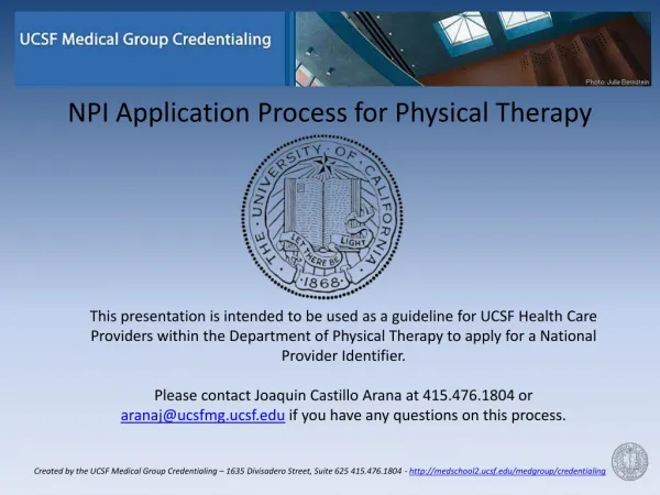 NPI Application Process for Physical Therapy