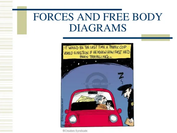 FORCES AND FREE BODY DIAGRAMS