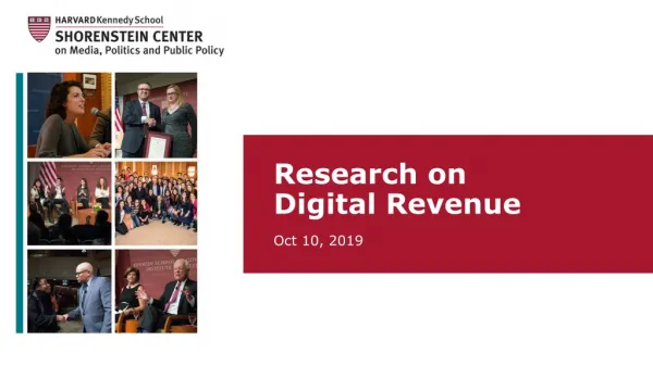 Research on Digital Revenue Oct 10, 2019