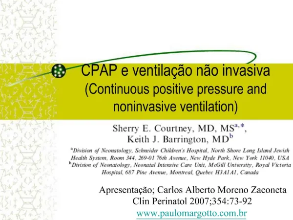 CPAP e ventila o n o invasiva Continuous positive pressure and noninvasive ventilation